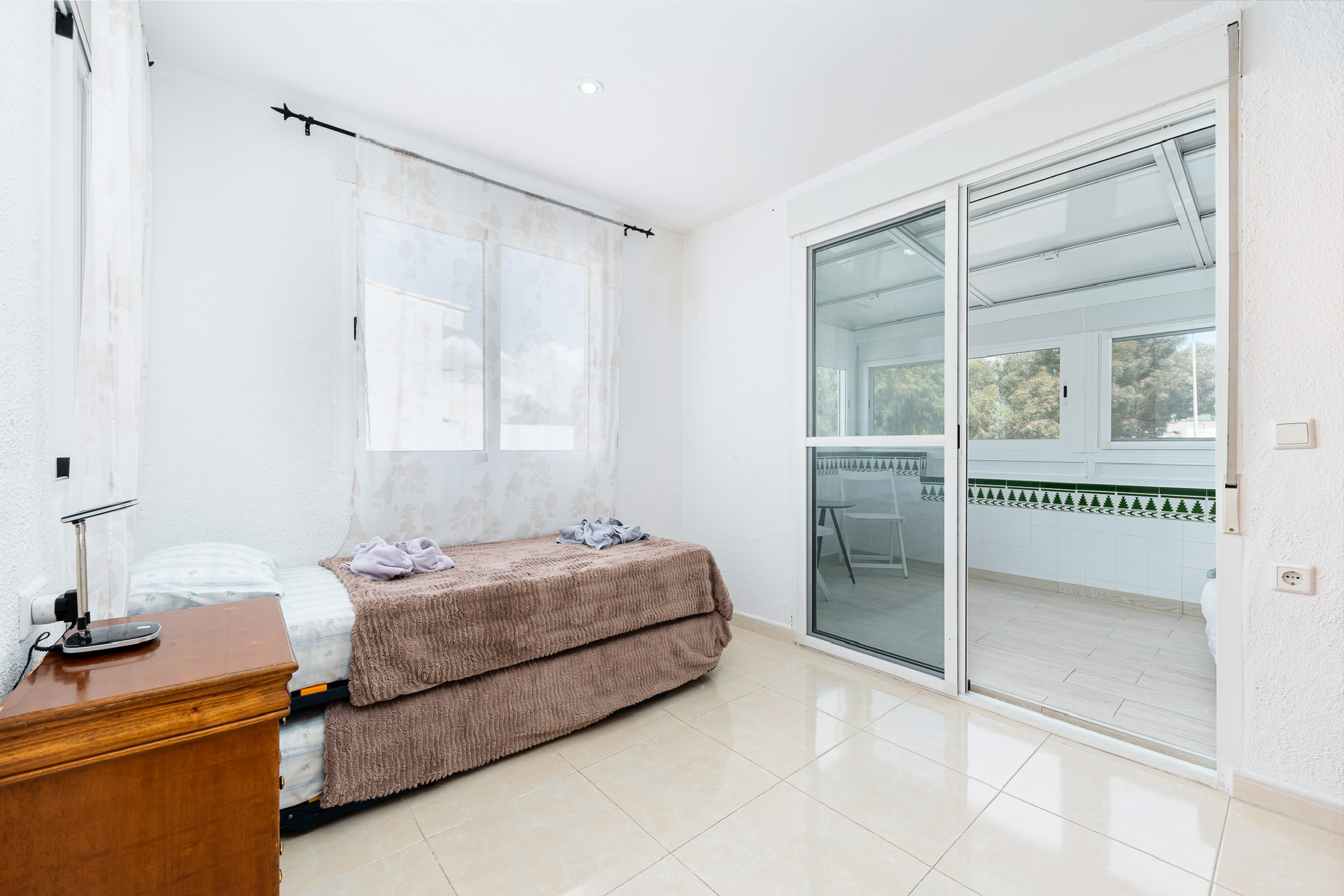 Sypialnia piętro w bungalowiu Casa Hannah La Mata