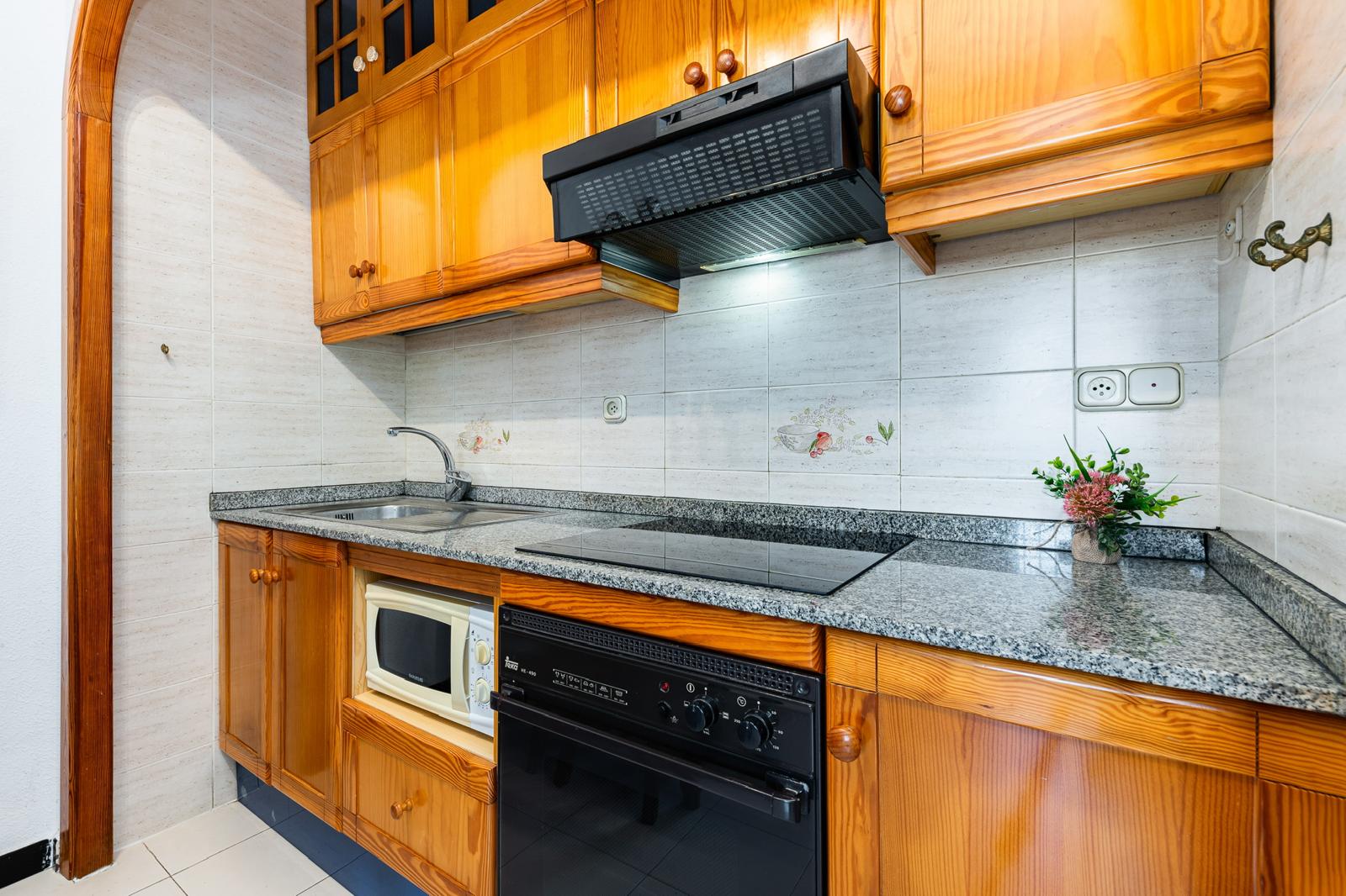 Kuchnia w pełni wyposażona w bungalowiu Casa Hannah La Mata